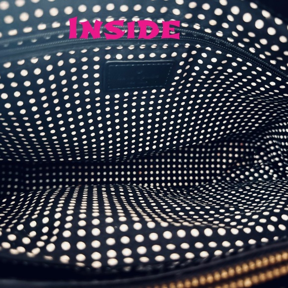 Kate Spade Black & White Patterned Tote - Picture 6 of 13